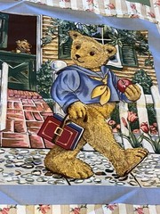 Teddy Bears E. Blumgart by Linda Griffith French Country Fabric Rare 42×31