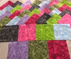 70 5 inch charm pack Tone On Tone fabric squares from 7 different fabric