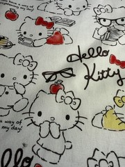 8 oz Hello Kitty Remnant Cotton Canvas Fabric Print 59” Wide by the Yard