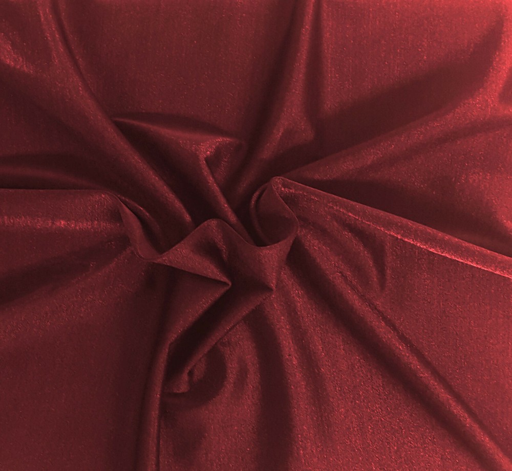 Metallic Wine Poly Spandex Jersey Knit Fabric by the Yard Dance/Costume 160GSM