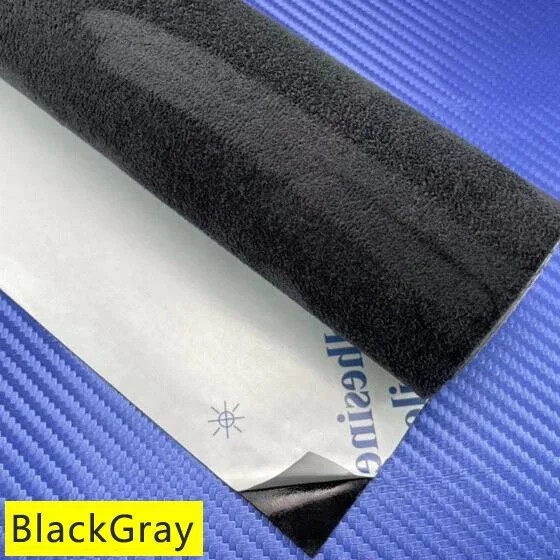 Self Adhesive Faux Suede Fabric Wrap Sticker Stretch DIY Car Interior Craft