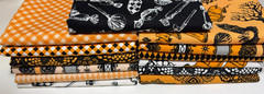 Halloween Fabric Bundle – 13 Assorted Half-Yard Cuts