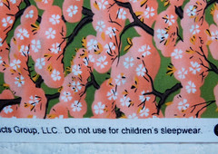 Cherry Blossom Trees? Asian Cotton Small Remnant by Springs Creative Products