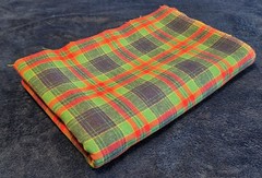 Stewart Plaid Scottish Tartan Wool Fabric Material Blue Green Red 2 yards x 60″