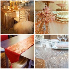 130cm Glitz Embroidery Sequin Fabric wide 150cm Wedding Party Events Decoration