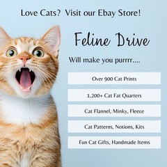 Feline Drive Fabric URBAN ZOOLOGIE Minis Blush – Fat Quarter (18″x22″) FQ