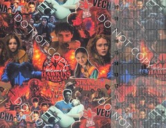 Custom Cotton Woven Fabric TV Show Stranger Things Collage By The 1/4 Yard 9×56