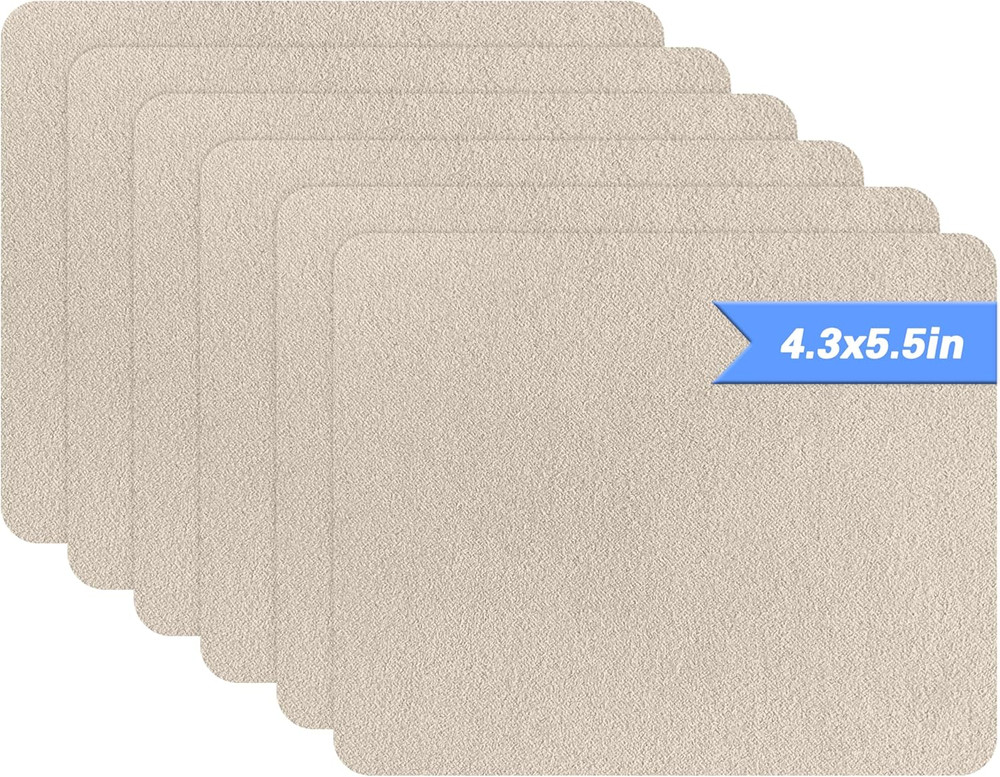 Azobur Sofa Repair Patch, 6 Piece Microfiber Patches, Self Adhesive Fabric Patch
