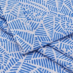5 Yard Hand Block Print Handmade Cotton Indian Natural Sanganeri Print Fabric.