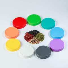 18 Pack Wide & Regular Mouth Mason Jar Lids with Silicone Rings Leakproof Plasti