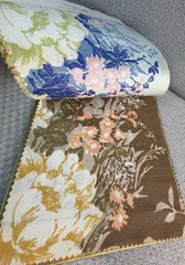 VTG 70s MCM Carole Fabrics Sample Book 10.5″ x 15.5″ 70s Colors for Crafting