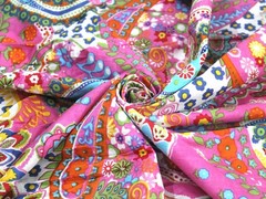 5 Yard Indian Screen Printed 100% Cotton Fabric NO TARRIF CHARGES 100%✅ZK_345