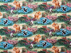 1/2 Yard Disneys Bambis First Year Thomas Kincade 100% Cotton Sewing Fabric BTHY