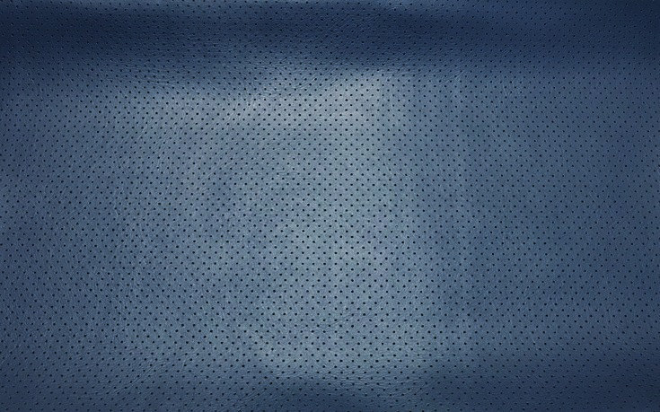 SHIPS FOLDED Vinyl Faux Leather Perforated Navy commercial upholstery fabric