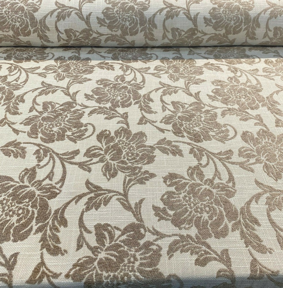 Chenille Upholstery Ambience Linen Barrow Designer M7439 Fabric By The Yard