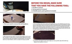 Suede Headliner Fabric Car Roof Liner Upholstery Renew Polyester Back Material