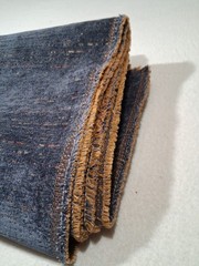 2.2 yards Blue Charcoal Gray Multi-Color Weave Upholstery Fabric 56″ x 80″ 3 lbs