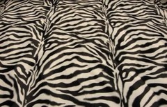 luvfabrics BY THE YARD [ 54 Inches Wide By 36 Long ], Zebra Velboa