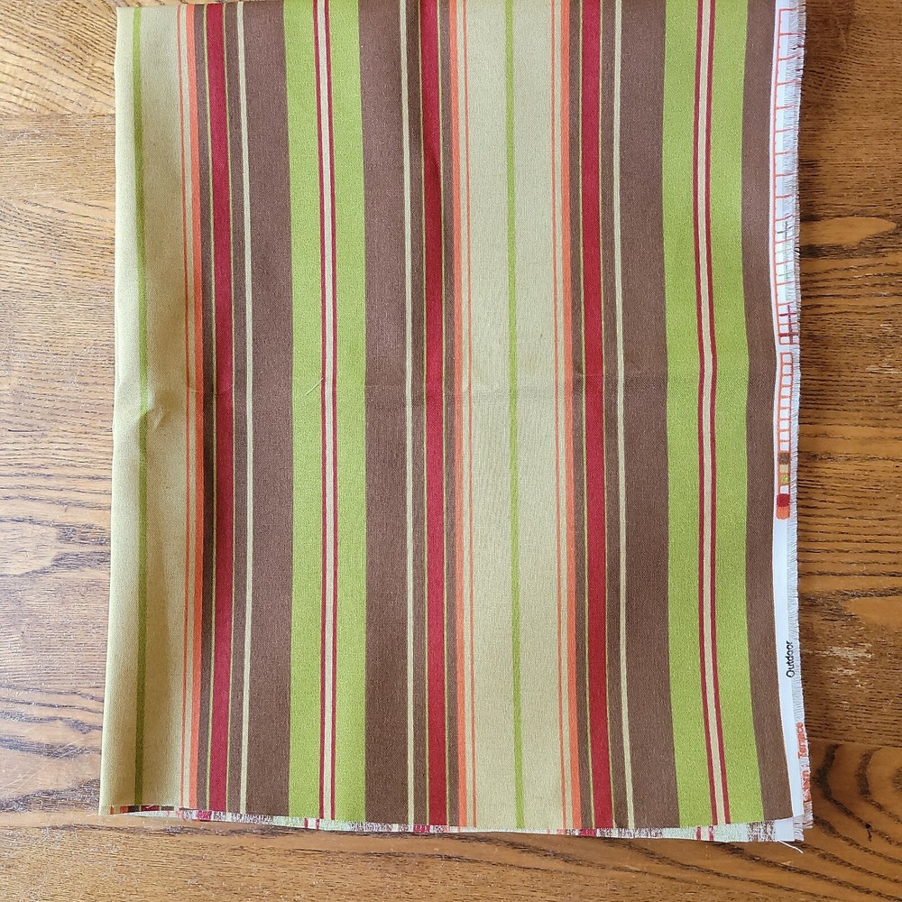 Premier Prints Outdoor Fabric Multi-color Stripe Pattern Terrace 32″W x 2 yd 6″L