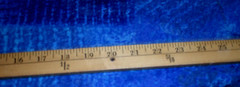 BLUE GREEN PRINT 4 WAY STRETCH POLY SPANDEX KNIT FABRIC 16X54 INCHES