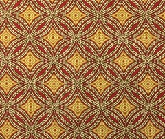 TOMMY BAHAMA SUN SWIRL NUTMEG RED GOLD GEOMETRIC MULTI-USE FABRIC BY THE YARD