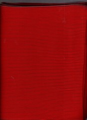 1 yard heavy ribbing red 100% nylon 23″ wide