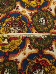 VTG House N’ Home Fabrics & Draperies 1776 Americana Themed 1-2/3 Yards Heavy