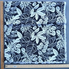 HS Terrarium Black & White Drapery/Upholstery Fabric 100% Cotton 3 1/2 yds +