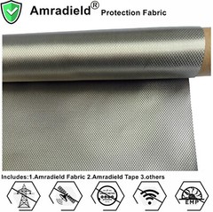 EMF Protection EMI RFID RF Blocking Magnetic Electrically Conductive Cu Fabric