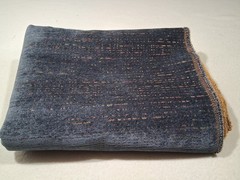 2.2 yards Blue Charcoal Gray Multi-Color Weave Upholstery Fabric 56″ x 80″ 3 lbs