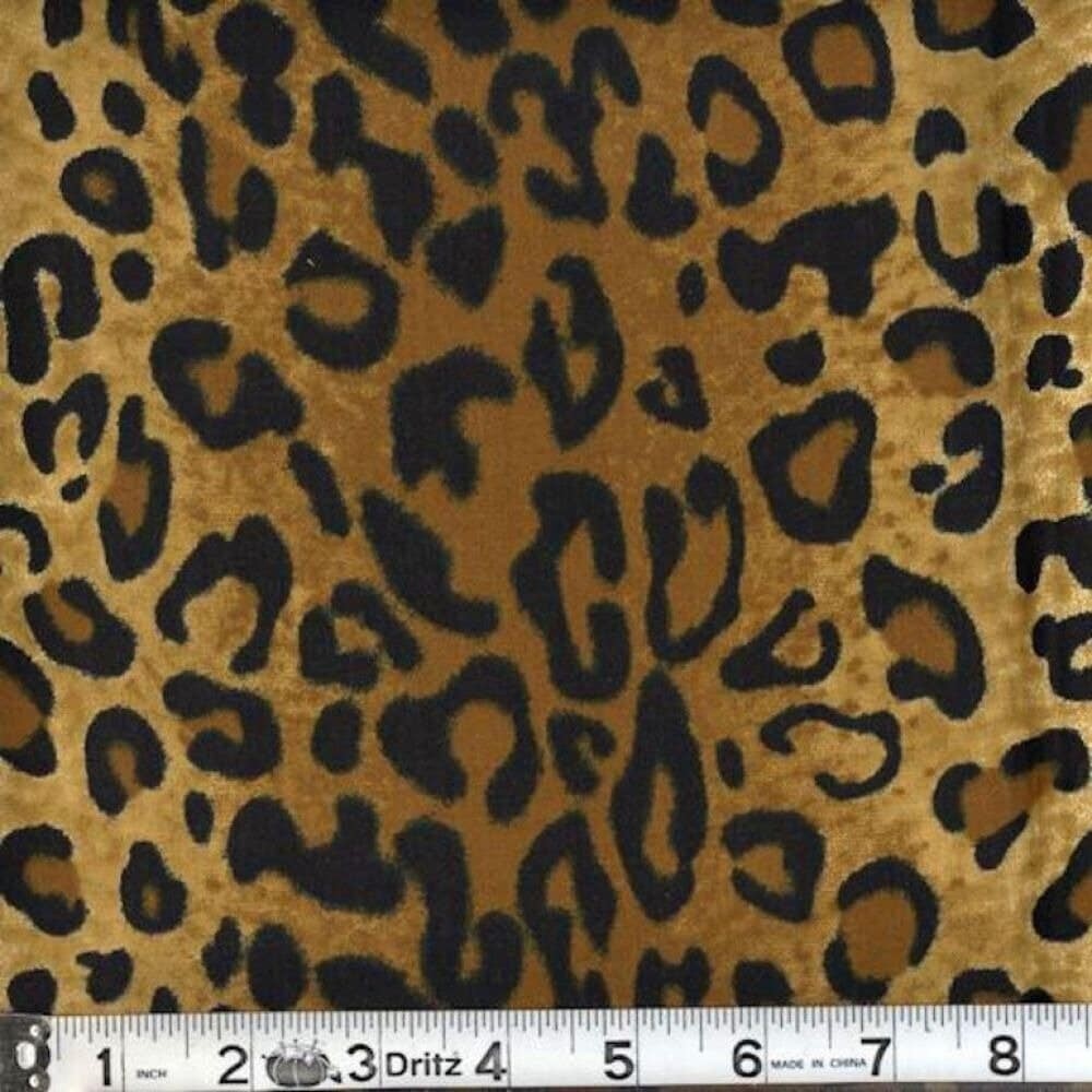 LEOPARD CHEETAH Animal Skin Cotton Fabric EXOTIC