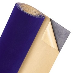 BENECREAT 157×9.8inch Dark Blue Self Adhesive Velvet 9.8″W x 157″L,