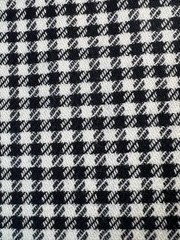 Fabric – 100% Houndstooth WOOL Black and White 48″ L x 60″ W