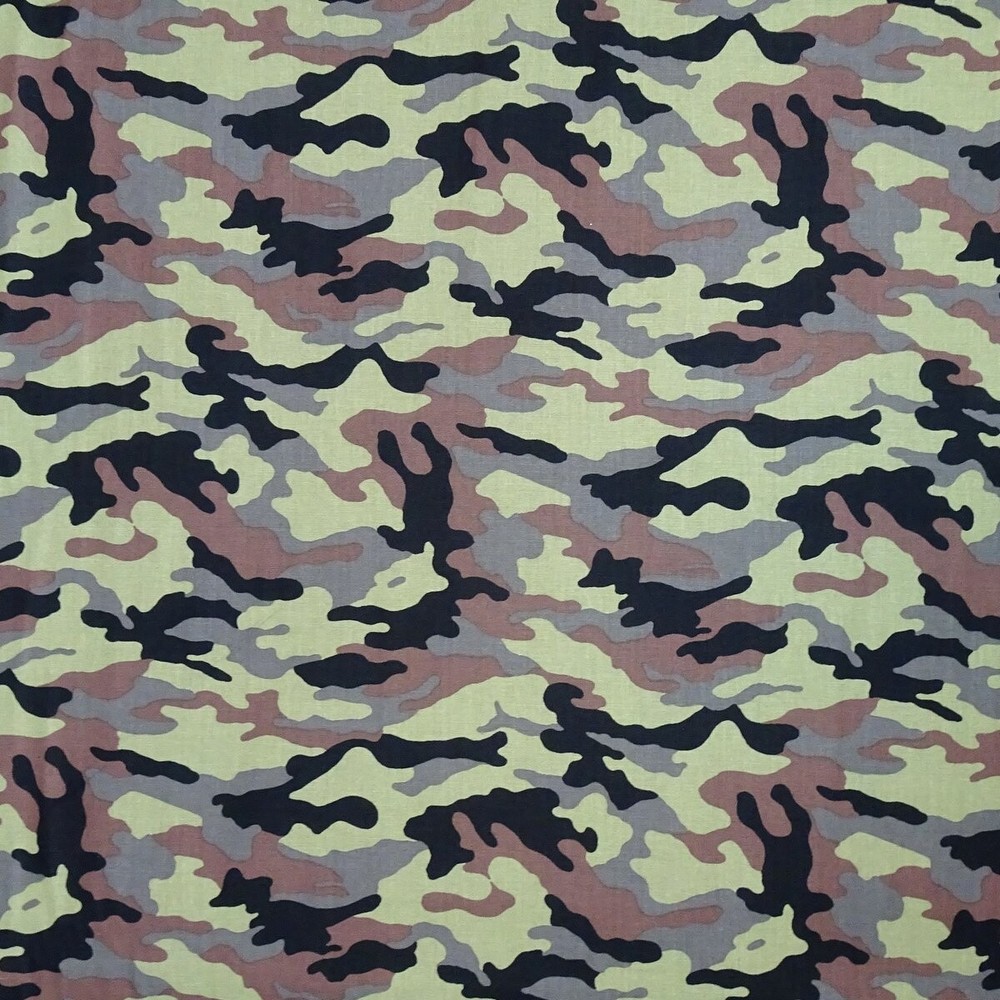 Camouflage Fabric – Brown Black & Green Camo – David Textiles YARD