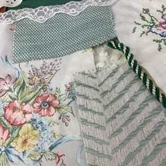 Heirloom Curated Fabric Bundle – Vintage Textiles One of a Kind Collection