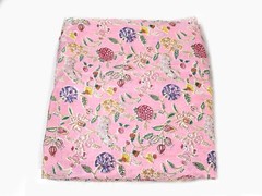 2.5 Yard Indian Pink Multi Floral Printed Cotton Fabric Dressmaking Fabric US