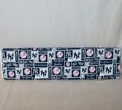 New York Yankees ~ Logo Pattern MLB Cotton Fabric 1/4 Yard 9” X 56”