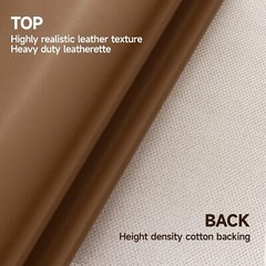108*51” Vinyl Upholstery Leather Brown Marine Auto Boat Faux Fabric DIY Repair