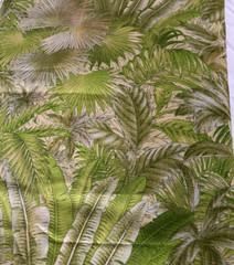 Tommy Bahama Bahamian Breeze Fabric Bright Green Palm Leaves 42″ wide 1.5 yards