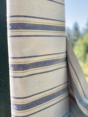 Grain Sack Fabric by the Yard, Ticking Fabric, French Country, Cottage Farmhouse
