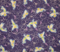 VTG Springs Global Disney Tinkerbell Magic Bubble on Purple Pat. 4701 39″x45″
