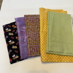 Quilting Cotton Coordinating Fabric Bundle Insects Bug Blenders Poka Dot 78”x42
