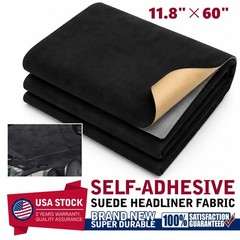 11.8″ W×60″ L Suede Headliner Fabric with Adhesive Backing Material Replacement