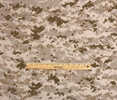 MARPAT DESERT 6oz MARINE USMC LOGO APPAREL NOMEX FR FABRIC BY THE YARD 64″W