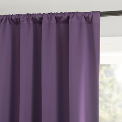 Rianna Theater Grade Extreme 100% Total Blackout Rod Pocket Curtain Panel, Ameth