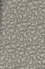 100% Cotton Quilting Fabric by the Yard. WHITE FLORAL ON GRAY – 45″ Wide