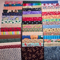 Fat Quarter Bundle 45 FQ Cotton Quilting Fabric Stash Builder Mixed Fabric Lot