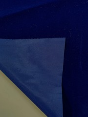 Camryn ROYAL BLUE Polyester Non-Stretch Velvet Fabric for Light Use Upholstery,