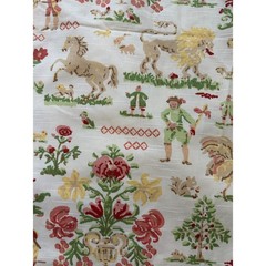 Richloom Platinum Collection Fabric rare 8 yards wide toile de jouy European 55”