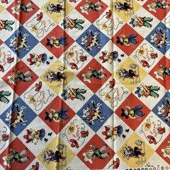 Yippee Retro Cowboy Child Boy Diamon Block Michael Miller 1 Yard